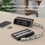 Digital Clock Camera 1080P FHD Wireless WiFi Cameras with Night Vision 2600mAh Battery APP Control Motion Detection Camcorders - Image 5