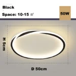 Modern LED Room Decoration Ring Ceiling Light Living Room Bedroom Dining Room Ceiling Lamp Indoor Lighting Decorative Lamps - Image 12