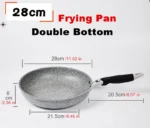 Frying Pan 28/26/24/20cm Wok Pan Non-stick Pan Skillet Cauldron Induction Cooker Frying Pans Pancake Pan Egg Pan Gas Stove Home - Image 12