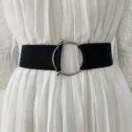 Belts for Women Simple Waist Elastic Ladies Band Round Buckle Decoration Coat Sweater Fashion Dress Waistband