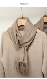 Women Scarf Cashmere Winter Scarf Winter 2024 Fashion Scarves Designer Keep warm Women Luxury Kids Scarf - Image 30