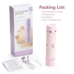Electric Shaver for Women Waterproof Wet & Dry Hair Razors 2 in 1 Double Head Portable Bikini Hair Trimmer Detachable Head Shave - Image 28