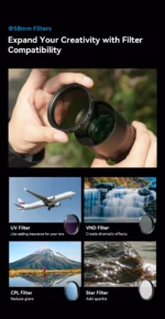 APEXEL Zoom Lens 20x-60x Telephoto Telescope Lenses Universal High Power Tele for Bird-watching Camping iPhone Android Phones - Image 14