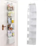 4Layer Storage Bag Foldable Hanging Organizers for Bathroom Behind Door Snacks Toys Clothes Storage Accessories Closet Organizer - Image 9