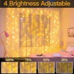 Christmas Lights LED Fairy String Curtain Lights 8 Mode Remote USB Festoon Christmas Decor For Home Holiday New Year Lamp - Image 15