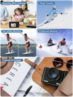 4K Digital Camera for Photography and Video Autofocus Anti-Shake 48MP Compact Vlogging Camera 3'' 180° Flip Screen with Flash - Image 12
