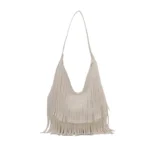 Large Capacity Casual Solid Retro Tassel Tote Bags Hot Sale Versatile Underarm Women's Bag Concise Advanced Sense Shoulder Bags - Image 8