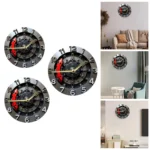 2D Wall Clock Mechanical Clock Contemporary Digital Clock Arabic Numerals Easy Reading Hanging Clock Decoration for Bedroom Room - Image 14