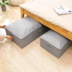 Foldable Under Bed Bags Shoes Quilts Storage Box Organizer Large Capacity Thick Breathable Underbed Cloth Storage Bag Container - Image 2