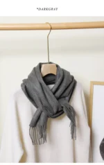 Women Scarf Cashmere Winter Scarf Winter 2024 Fashion Scarves Designer Keep warm Women Luxury Kids Scarf - Image 21