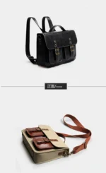New Fashion Retro Women backpacks Shoulder Bag Female Handbags Leather Laptop Bags Business Computer Briefcase Schoolbags - Image 38