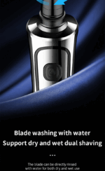 Electric Shaver Man Rechargeable Razor Shaving Knife Whisker Knife Household Portable Floating Three Tip Water Wash - Image 14