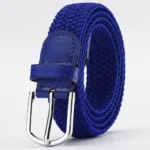 Trendy Casual Stretch Canvas Braided Belts Versatile Hole-free Weave Waistbelt Elastic Belt For Women Man - Image 12