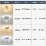 LED Ceiling Lights Dandelion Crystal Pendant Lamps Modern Indoor Ceiling Chandeliers Home Hotel Decorative Lighting Luminaire - Image 6