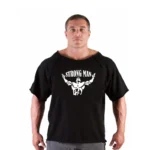 Men's T Shirts Fitness Men Bodybuilding  Shirt Batwing Sleeve Rag shirt Gym Fitness Muscle Running T shirt - Image 44