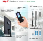 MeLE Fanless Mini PC Stick PCG02,N100 8GB LPDDR4x 256GB,Mini Desktop Computer Stick,Support 4K HDMI,PXE Unlocked Bios,Micro PC - Image 6