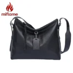 Tote Bag Full-Grain Vegetable-Tanned Leather Large Capacity Shoulder Crossbody Bag Elegant Work commute Stylish