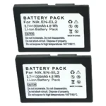 1300mAh 3.7V EN-EL2 Battery for Nikon Coolpix 3500 3200 3100 2500 EN EL2 Camera Batteries - Image 8