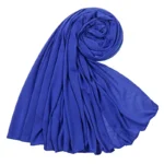 Women Big Size Cotton Jersey Hijabs Scarf Islamic Turban Shawls Trendy Muslim Hijab Solid Plain Cotton Scarves Headscarf - Image 46