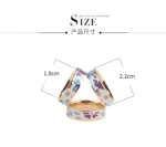 Fashion Scarves Buckle Stainless Steel Ring Women Brooches Enamelled Scarfs Buckles Ring High-Grade Scarf Clip Metal Brooch 2022 - Image 8