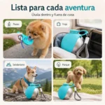 Pet Supplies: Portable Water Dispenser for Dogs Going Out, 304 Stainless Steel Hook, Spherical Reversible Folding Water Dispense - Image 6