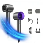 Professional high-speed bladeless hair dryer, 1600W high-power ionic hair dryer, dries hair quickly, home styling tool - Image 12