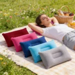 2pcs Comfortable Inflatable Pillow for Office, Car, Camping, Hiking, and Napping - Supports Neck and Lumbar - Image 13