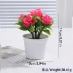 Artificial Plants Bonsai Simulated Tree Potted Fake Flowers Table Porch Potted Ornaments Home Wedding Decor Housewarming Gift - Image 7