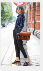 New Fashion Retro Women backpacks Shoulder Bag Female Handbags Leather Laptop Bags Business Computer Briefcase Schoolbags - Image 27