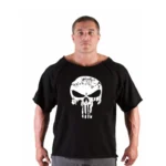 Men's T Shirts Fitness Men Bodybuilding  Shirt Batwing Sleeve Rag shirt Gym Fitness Muscle Running T shirt - Image 47