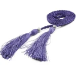 Thin Women Waistband Tassle Bow Dress Tassles Belts Braided Belts Waist Chain Waist Rope - Image 15