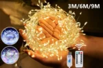 Christmas Lights LED Fairy String Curtain Lights 8 Mode Remote USB Festoon Christmas Decor For Home Holiday New Year Lamp - Image 10
