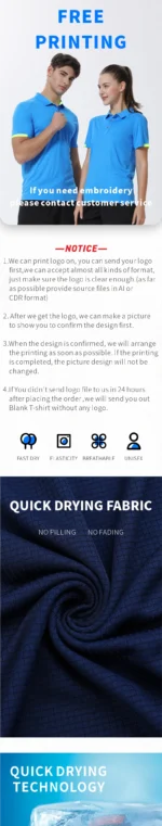 POLO T-shirt Free Customization Printing Logo Image Design T-shirt Short Sleeve Cultural Shirt Enterprise Work Suit Unisex - Image 15