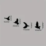 Black Birds Metal Wall Decor, 4pcs Black Birds Metal Wall Art Decorative Metal Wall Art Decor Hanging Wall Art，Wall Sticker - Image 7