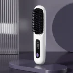 Hair Straightener Brush with LCD Display Cordless USB Charging Straightener Portable Mini Straightening Brush for Home Travel - Image 7