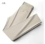 New Men's Business Office Party Suit Pants Spring Summer  Loose Ice Silk Breathable Pants Casual Trousers Male Straight Pants - Image 37