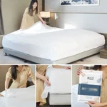 3 / 4-Piece Disposable Bed Sheet Dirty Proof Bedding Set Duvet Cover Pillowcase Thickened Non-Woven Isolation Sheets Travel - Image 4