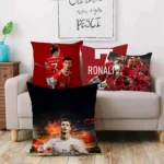 Pillow Covers Cartoon Sofa Decorative Home Double-sided Printing Short Plush Cute Cushion Football Star C Ronaldo Number 7 Cover - Image 19