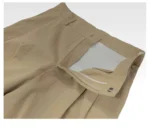 trousers for men with concealed buttons, loose straight trouser casual and versatile commuting suit trousers, trendy - Image 23