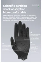 ROCKBROS Spring Summer Cycling Gloves Lightweight Breathable Full Finger Gloves Shock Absorption SBR Pad Anti-slip Sports Gloves - Image 17