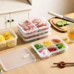Refrigerator Food Storage Containers, Suitable For Meat And Other Food, Food-grade Airtight Containers, 2/4/6 Compartments. - Image 12