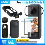 Accessories Set for Insta360 X3 X4 X5 Lens Guard Screen Protector Storage Bag Silicone Case Lens Cap Protective Frame Insta 360