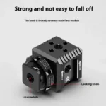 Camera Accessories Three-head Hot And Cold Shoe Base Aluminum Alloy Extension For Camera Cage Rig Variety Of Expansion Interface - Image 2