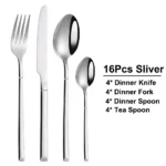 4/6/16/24 Pieces Cutlery Set Stainless Steel Thin Tableware Mirror Elegant Knife Fork Spoon Western Dinner Set Sliverware - Image 7