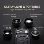 TILTA Khronos  Fisheye Lens 16mm Wide Angle Lens Micro 10x Macro Lens Telephoto Lens Camera Lens T-Mount Lenses for iPhone - Image 4