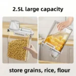 2.5L Covered Moisture-proof Sealed Storage Container - Used for Grain, Nut, Flour, Rice Food Storage Boxes - Image 2