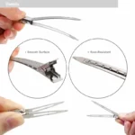 Silver Hair Sectioning Clips Professional Salon Hairdressing Pins Non‑slip Hair Parting Clips For Wig Hair Extension Styling - Image 9