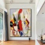 Colorful Textured Wall Art Abstract Handmade Painting On Canvas Large Wall Decor Room Decoration For Living Room Bedroom Picture - Image 14