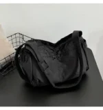 Outdoor Portable Crossbody Bags for Men and Women Commuter Waterproof Youth Shoulder Bag Solid Color Lightweight Female Tote - Image 25