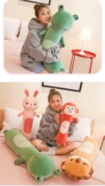 2025 New Pillows for Bedroom Soft and Comfortable Soft Long Sleeping Pillow Delicate and Smooth Cute Animal Cylindrical Pillow - Image 18